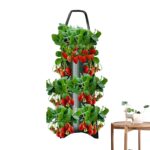 Cultiva Fresas Exitosamente en Contenedores Verticales